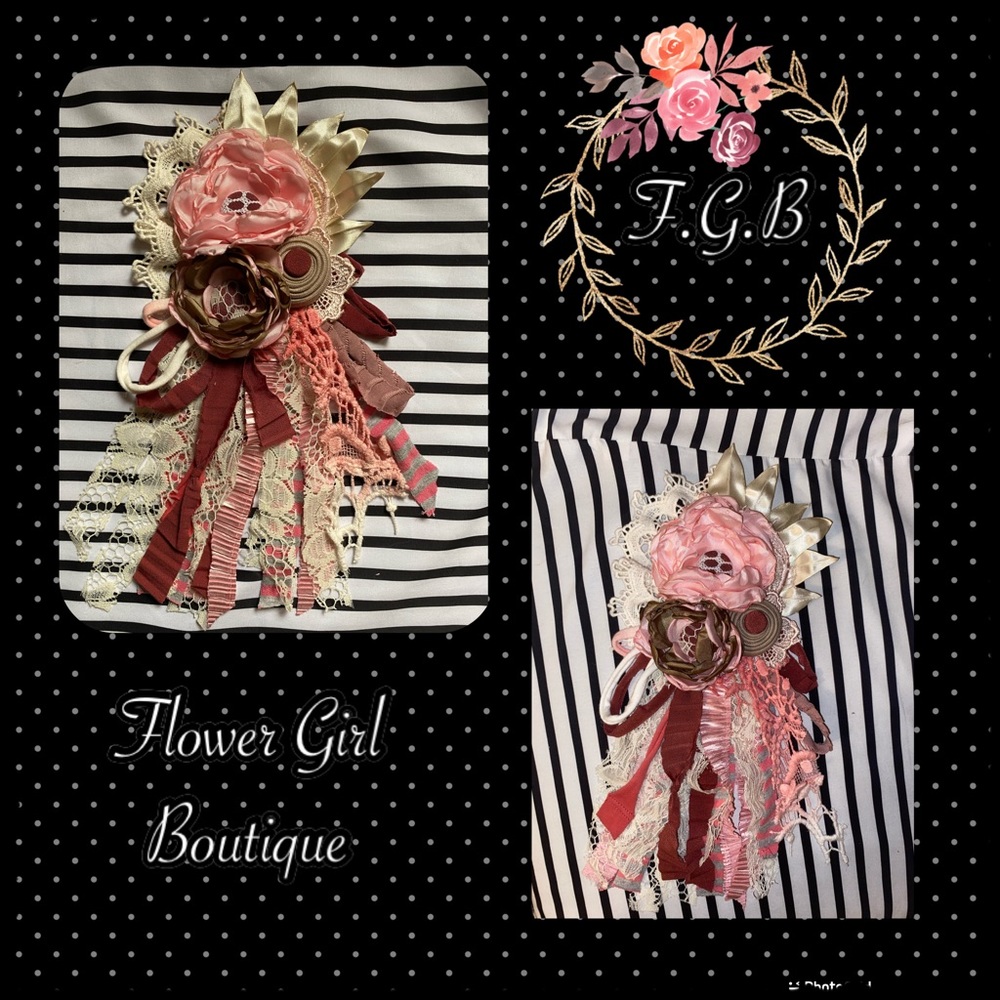 ❌❌ on hold❌❌Handmade flower pin